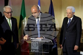 Италия - Румен Радев - Европейска организация за публично право (EPLO) - офис - откриване