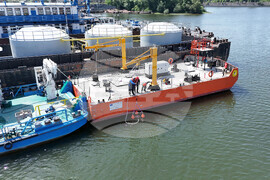 Русе - учение - нефтен разлив - симулация