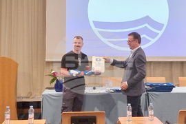 Албена  - церемония по връчване на "Син флаг"