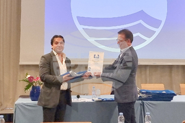 Албена  - церемония по връчване на "Син флаг"