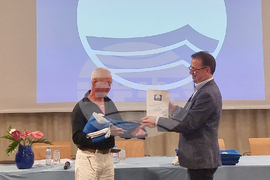 Албена  - церемония по връчване на "Син флаг"