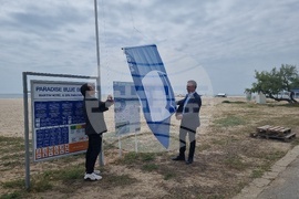 Албена  - церемония по връчване на "Син флаг"