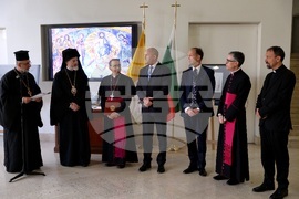 Италия - Румен Радев - откриване на изложба "Атон в рисунки и фотографии"