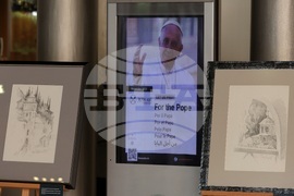 Италия - Румен Радев - откриване на изложба "Атон в рисунки и фотографии"