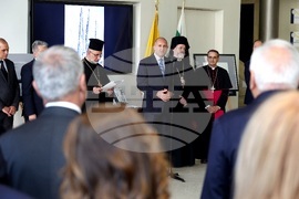 Италия - Румен Радев - откриване на изложба "Атон в рисунки и фотографии"