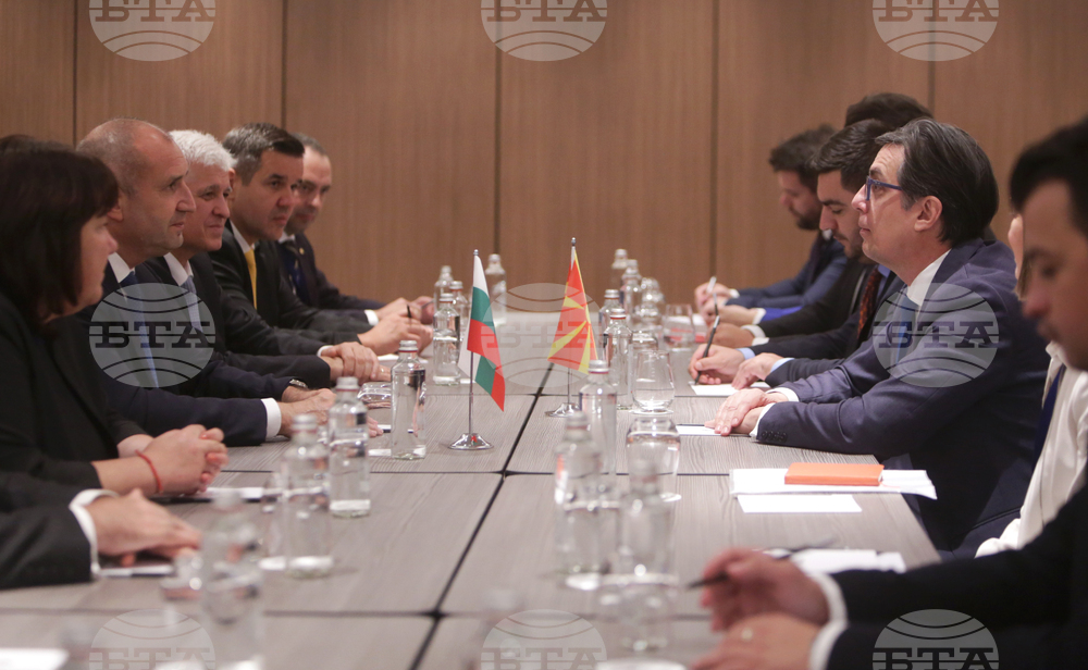 Румен Радев - Стево Пендаровски - среща