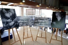 Италия - Румен Радев - откриване на изложба "Атон в рисунки и фотографии"