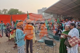 Индия - Нарендра Моди - предизборен митинг