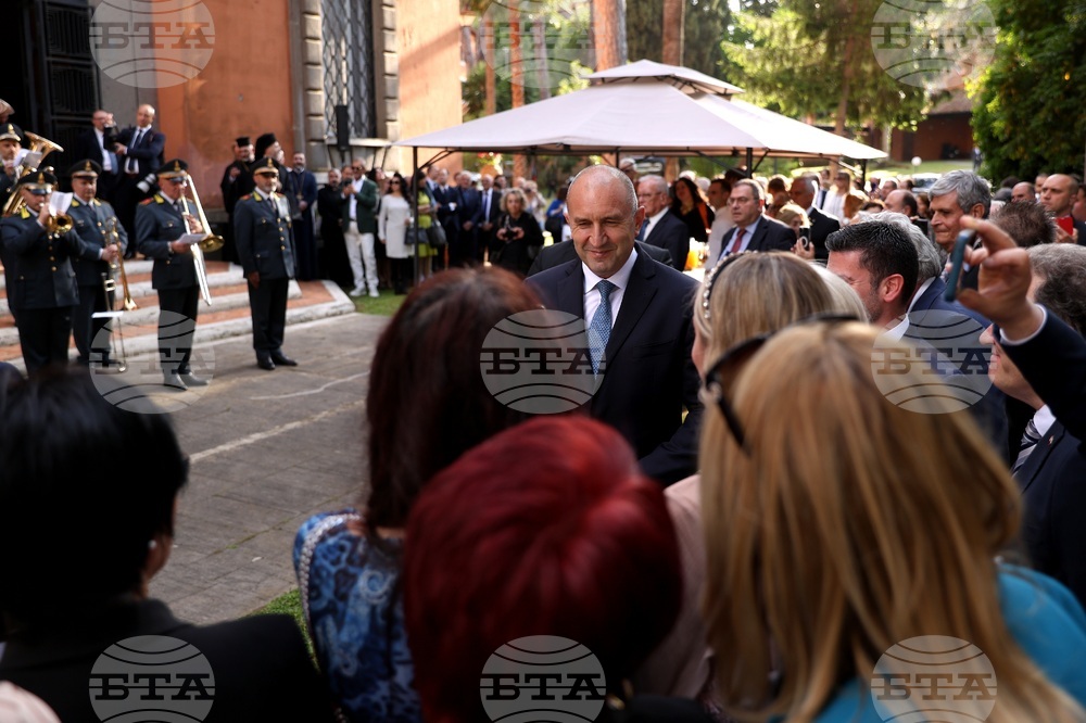Италия - Румен Радев - прием в българското посолство