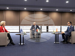 Снимка: Прессекретариат - Президентите Румен Радев и Стево Пендаровски обсъдиха възможностите за по-активно партньорство на България и Република Северна Македония в областта на енергетиката.