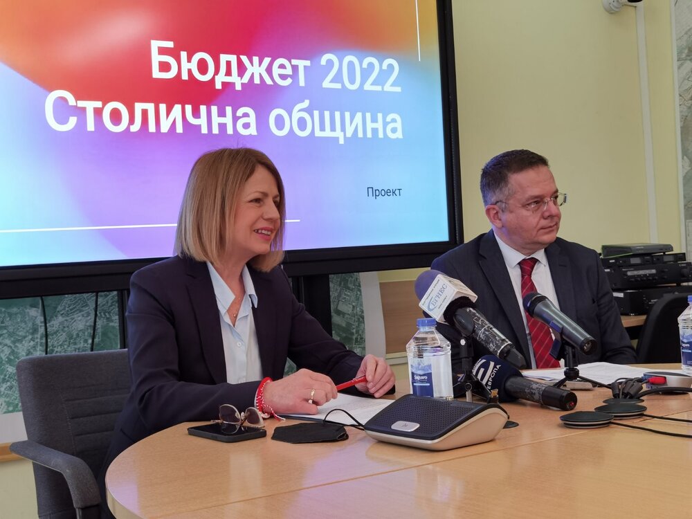 Представяне на проект за бюджет 2022 на Столична община