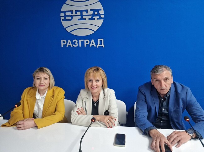 Мая Манолова представи в пресклуба на БТА в Разград приоритетите на Коалиция „Солидарна България“ и листата в 18 МИР 