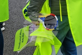 Румъния - държавни служители - протест