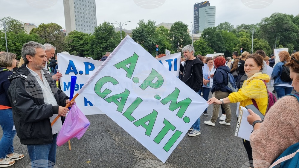 Румъния - държавни служители - протест