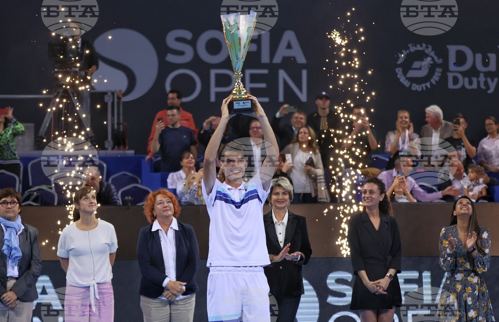 Тенис - Sofia Open 2022 - финал - награждаване