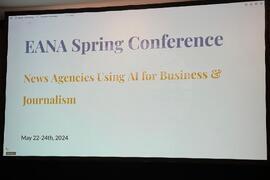 European News Agencies Receive Magnet with Bulgarian Alphabet for May 24