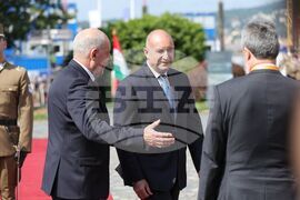 Унгария - Румен Радев - Тамаш Шуйок - посрещане