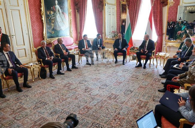 Унгария - България - президенти - делегации - пленарни разговори