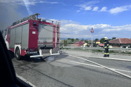 Околовръстен път - катастрофа - камион - пожар