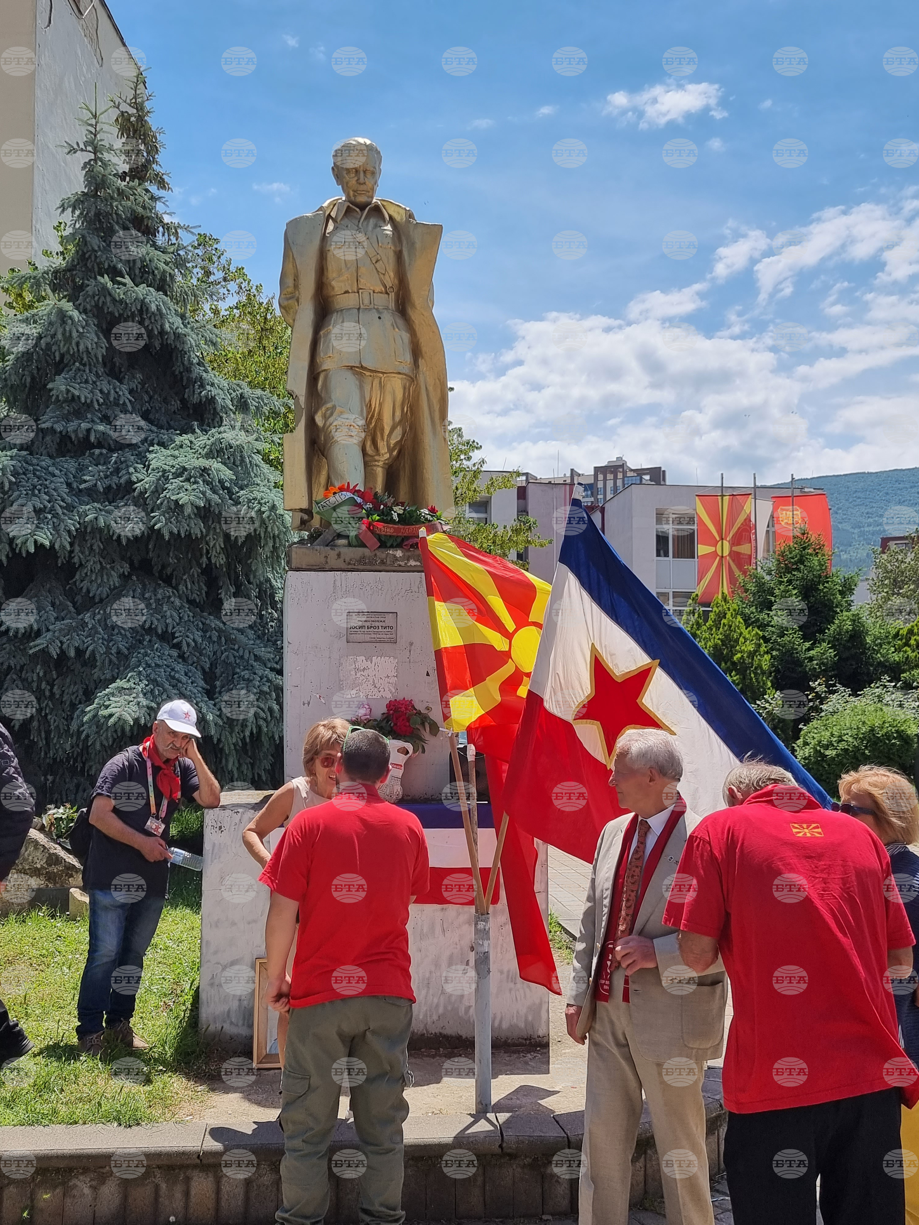 Северна Македония - Скопие - Йосип Броз Тито - паметник - годишнина