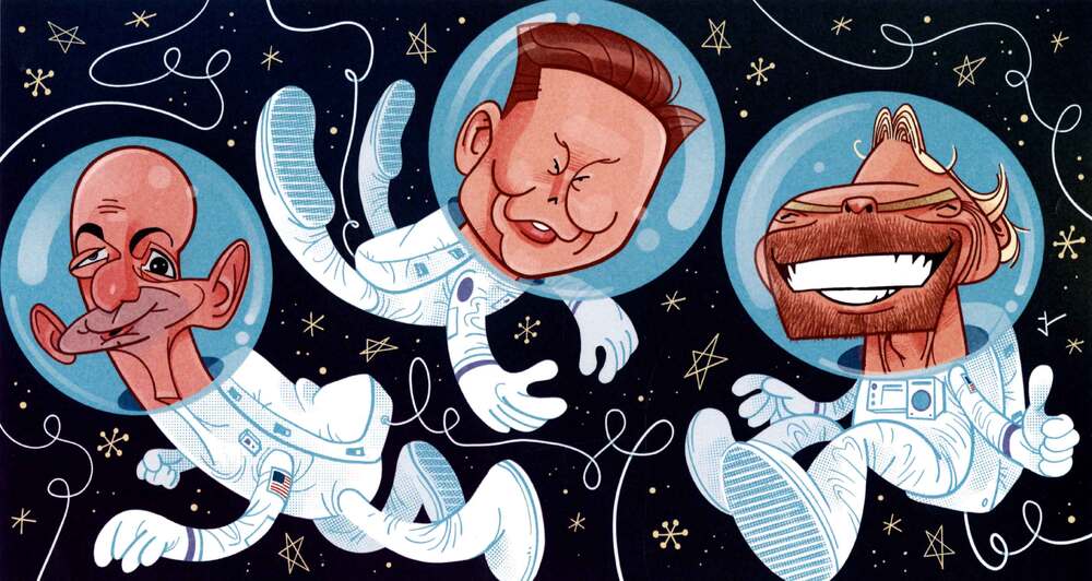 Снимка: Музей "Дом на хумора и сатирата" -Трета награда Х. Алдегер, Испания Джеф  Безос, Илон Мъск, Ричард Брансън