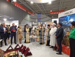 Снимка: Министерство на земеделието - заместник-министърът на земеделието Тодор Джиков при откриването на изложенията Месомания, Булпек, Светът на млякото, Салон на виното и Интерфууд  енд  Дринк в Интер Експо Център-София. 