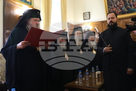 Свети синод -  Знеполски епископ Арсений - обявяване за Сливенски митрополит - церемония