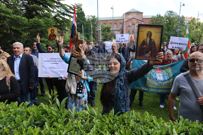 Свети синод - Сливенски митрополит - избор - протестиращи