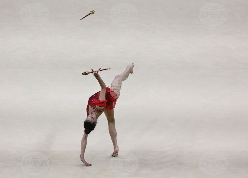 Унгария - Художествена гимнастика - Европейско първенство - Елвира Краснобаева - съчетание с бухалки