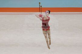 Унгария - Художествена гимнастика - Европейско първенство - Елвира Краснобаева - съчетание с бухалки