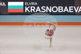 Унгария - Художествена гимнастика - Европейско първенство - Елвира Краснобаева - съчетание с бухалки