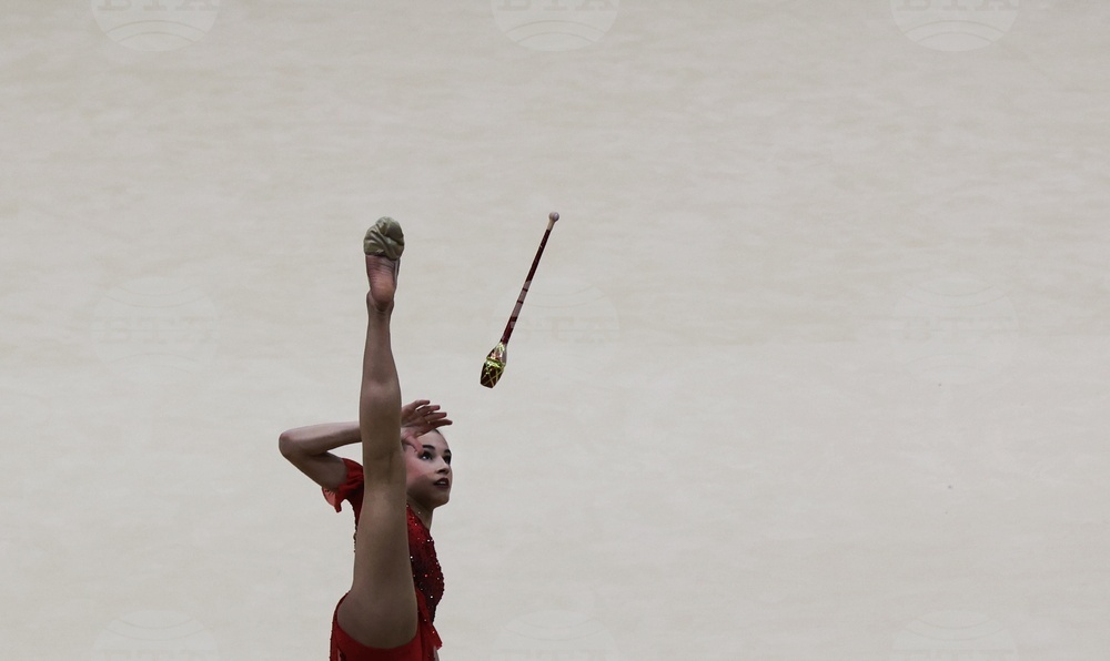 Унгария - Художествена гимнастика - Европейско първенство - Елвира Краснобаева - съчетание с бухалки