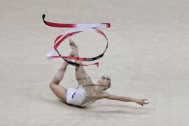 Унгария - Художествена гимнастика - Европейско първенство - Елвира Краснобаева - съчетание с лента