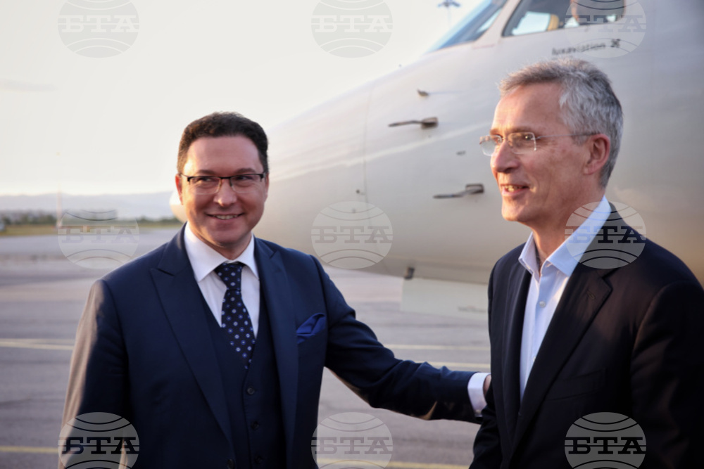 NATO Secretary General Stoltenberg Arrives in Bulgaria