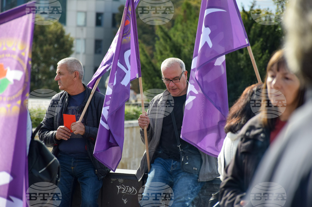 Благоевград - протест - КНСБ