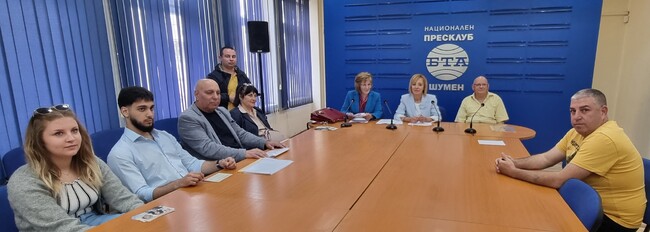 Пресконференция на Мая Манолова и кандидати за депутати от листата на „Солидарна България“ в Шуменския избирателен район