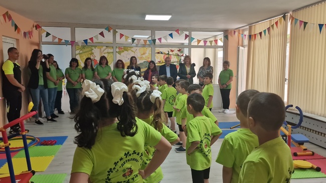 Малчуганите в Детска градина „Детелина“ в Разград ще „укрепват мускули“ в детски фитнес център