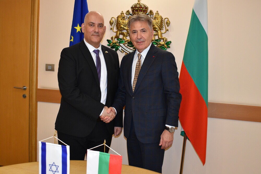 Министерство на икономиката и индустрията: Министър Николов и посланикът на Израел у нас обсъдиха активизиране на търговските отношения 