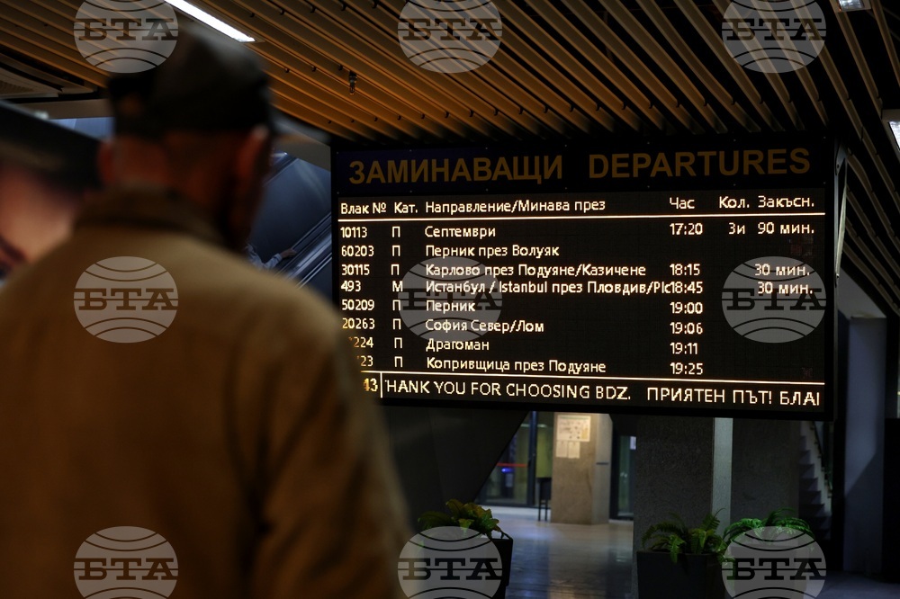 Движението на влаковете на Централна гара София е затруднено заради проблем с маршрутно-компютърна централизация 