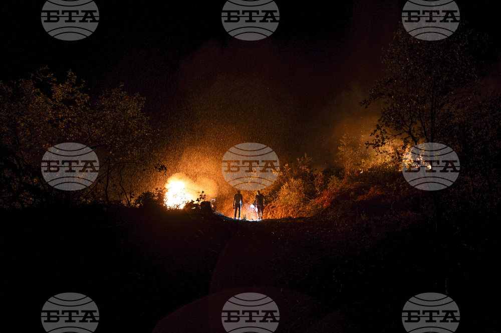 Голям горски пожар бушува в Чанаккале, движението на кораби през Дарданелите е затворено в едната посока