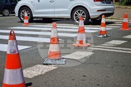 Бургас - пешеходни пътеки - пребоядисване