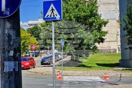 Бургас - пешеходни пътеки - пребоядисване