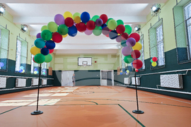 Русе - училище -  физкултурен салон - реновиран