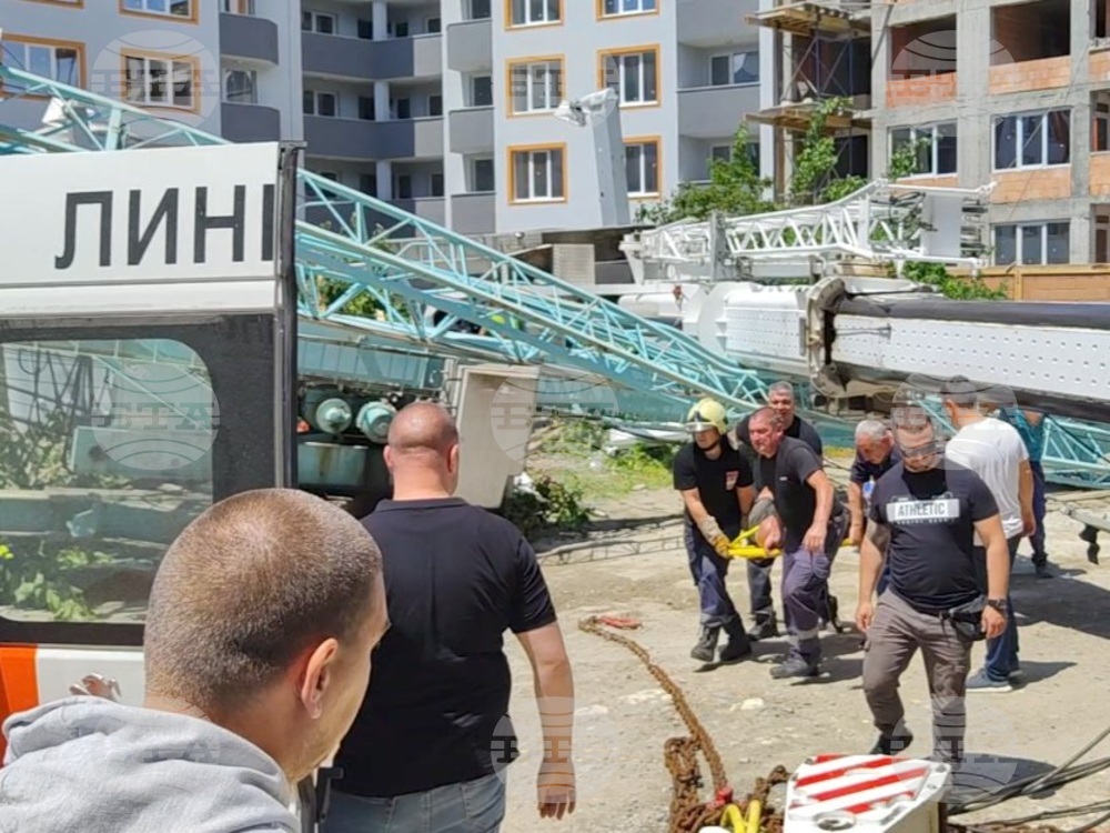 Работник пострада при инцидент с кран на строителна площадка в Кърджали