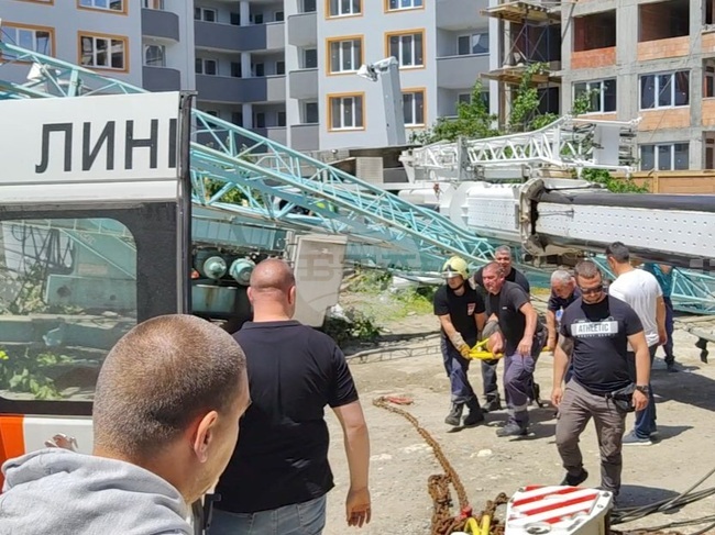 Кърджали - инцидент - кран