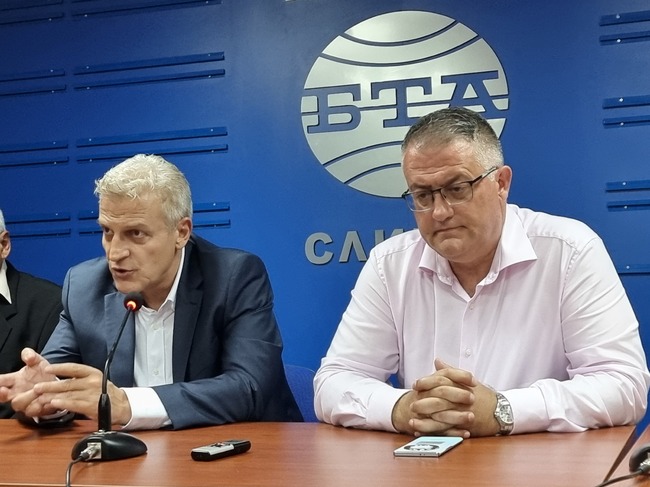 Пресконференция на коалицията "Синя България"