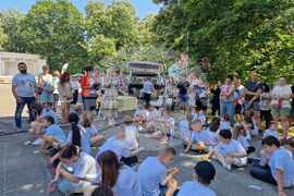 Разград - рисунка на асфалт - празник