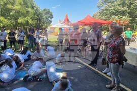 Разград - рисунка на асфалт - празник