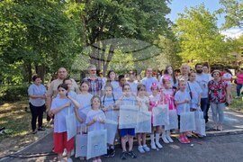 Разград - рисунка на асфалт - празник