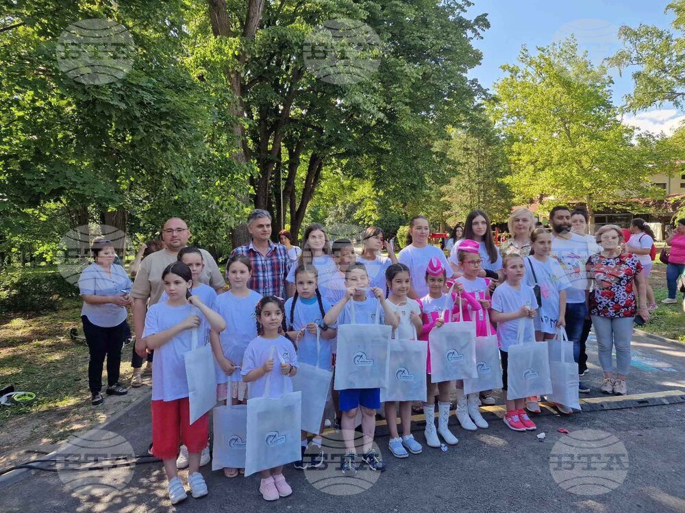 Разград - рисунка на асфалт - празник